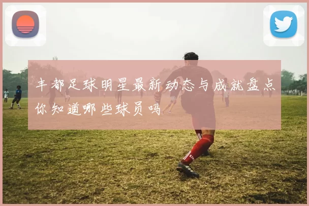丰都足球明星最新动态与成就盘点你知道哪些球员吗